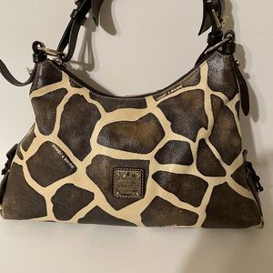 Dooney & Bourke Giraffe leather hobo bag